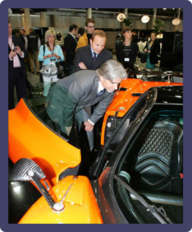 Formula 1 Champion Damon Hill at the 2008 Monte Carlo Luxury Show